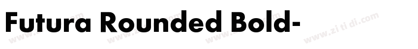 Futura Rounded Bold字体转换
